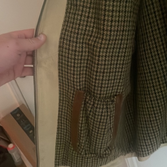 Very nice used leather jacket tan size 46 - Picture 5 of 6